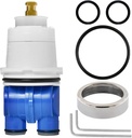 RP19804 Shower Cartridge Compatible with Delta 1300/1400 Series Single Handle Tub Bathtub Shower Faucet Replacement for Delta Monitor Cartridge Repair Plumbing Parts, RP22734 Bonnet Nut (1993-2007)