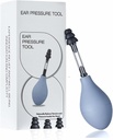 Ear Pressure Relief Suction Device, Migraine and Headache Relief Tinnitus Products with 3 Sizes, Airplane Ear Pressure Relief Through Inner Ear Pressure Balance Grey