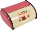 Yosoo Health Gear Metal Bread Box Vintage French Countertop Bread Bin, Large Capacity Roll Top Bread Storage Holder Farmhouse Rustic Bread Dispenser, 9.1x13.0x5.7in Bread Bin with