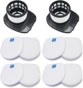 IX141 Filters Fit for Shark IX141 IX140 IZ140 IX142 IZ140C IZ142 UZ145 IZ141C IX141H WZ140 WZ250 Stick Vacuum, Replace Part 616FJ140 & 617FJ140, 2 Pack Filter 4 Pack Foam & Felt Filter Kit