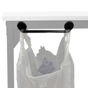 Under The Table Plastic Trash Bag Holder for Desk, Magnetic Grocery Bag Holder for RV,Camping, Picnics, Dorm Room Office etc - Very Suitable for Manual/Sewing use. - No Assembly, no Drilling
