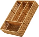 Portable Divided Storage Tray Stylish Organizer for Keys Remotes and Utensils Compact Design Compartments for Kitchen and Office Use Light