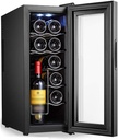 Wine Cooler,undercounter Wine Cooler,Constant Humidity and Constant Temperature Storage Wine Cellars and Coolers,One Size, Black