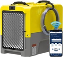 ALORAIR 180PPD Commercial Dehumidifier for Crawl Space & Basement, Wi-Fi APP Controls with Pump, Capacity up to 85 PPD at AHAM Condition, for Large Space, Job Sites, Yellow