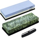 Knife Sharpening Stone Set – Dual Grit Whetstone 1000/6000 10000,Angle Guide