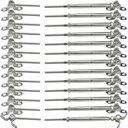 Cable Railing Hardware, 30 Pairs Steel Cable Railing Kit,for 1/8 Cable Railing System, Adjustable Angle,T316 Marine Grade
