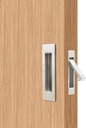 Dontay Sliding Pocket Door Handles, 304 Stainless Steel Non Locking Pocket Door Hardware, Recessed Flush Finger Pulls, Heavy Duty Edge Pull (1 Set, Satin Nickel, 4.72 Inch)