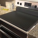 Senzhilin-Stove Top Cover for Electric Stove - Silicone Stove Mat for Glass Top Stove, Glass Cooktop Protector, XL Dish Drying Mats for Kitchen, Range Covers for Electric Stove (Black,28x20inch)