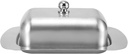 Butter Dish with Lid, Stainless Steel Butter Tray Cheese Bread Box with Handle Cheese Dish for Countertop for Kitchen Accessories ﻿