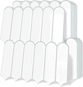 Kitchen Backsplash Tile Peel and Stick Self Adhesive Tiles White with Gray Grout for Kitchen and Bathroom(10-Sheet,12"x12")