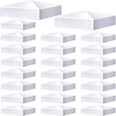 Taiyin 24 Pcs Pyramid White PVC Vinyl Post Top Caps, Fence and Deck Post Caps for Vinyl Fence Posts (4 x 4 Inch)