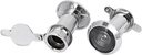 16mm Diameter 200 Degree Wide Angle Door Viewers Peephole Silver Tone 2pcs (585d60d5bd91a9f2f07c0076c56b0922)
