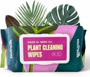 Plant Cleaning Wipes by Southside Plants - Gentle, Plant-Based Wipes for Shiny Leaves and Better Photosynthesis - Unscented, Extra Thick Waffle Weave Leaf Wipe for Indoor & Outdoor Plants - 80 Ct