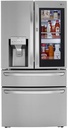 30 cu. ft. French Door Refrigerator, InstaView, Full-Convert Drawer, Craft Ice in PrintProof Stainless Steel