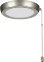Progress Lighting P260002-152-30 AirPro 1-Light Transitional Integrated LED Edgelit Ceiling Fan Light Kit Painted Nickel with Opal Shade