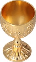 HURRISE Goblet Glasses, Merch, Vintage Chalice Medieval Goblet,1PCS Solid Brass 6" Royal Wine Glass Cups,Renaissance Gifts Wedding Anniversary Novelty Ceremonial Drinkware