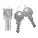 PRETYZOOM Gumball Machine Lock Replacement Universal Vending Machine Keys Lock Cylinder for Candy Dispenser 2.63 x 0.86 Inch
