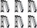 12pcs Coffee Pod Holder Side Mount for K Cup Pods Dispenser for Single- Coffee Makers Black