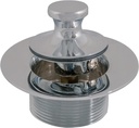 EZ-FLO Lift-n-Turn Bath Drain Assembly Kit with O-Ring Sealed, 1-5/8 in x 14 Fine Thread, Brass Body, Chrome Plated, 35250