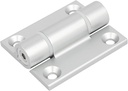 uxcell Household Cabinet Door Zinc Alloy Adjustable Bearing Hinge Silver Tone