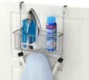 Simple Houseware Over-The-Door/Wall-Mount Ironing Board Holder, Chrome