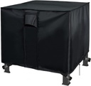 Fire Pit Cover Square 30 x 30 x 25 Inch, Gas Firepit Covers 30 Inch Waterproof Fire Table Cover Patio Outdoor Cover Fits for 28-30 Inch Fire Pit Table (Square - 30" Lx30 Wx25 H)