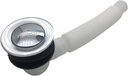 Tip Toe Style Bathtub Drain Stopper with A Flexible Water Pipe