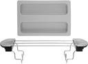 UPKOCH 1set Stainless Steel Toast Rack for Sandwiches Warming Rack for Toaster -saving for Home Use