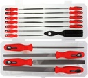 Plg2Sup 17PCs Metal File Set, Metal Files for Steel, GCr15 12 Needle Files and T12 4 Matal Files with Case, 1 Steel Brush, 1 Plastic Box, File Sets for Wood and Metal, for Metalworking & Woodworking
