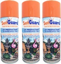 SUNGUARD UV Protectant Spray for Outdoor Decor, Furniture & More (3-Pack) Prevents Fading Peeling and Cracking