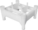 Caged Rebar Chair 2 inch (12 Pack) – Strong, Stackable, Wide-Base Support at 1.5 and 2 inch Cover, Heavy Duty Plastic Spacers, Made in USA
