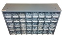 3625 Piece Metric Bolt Bin Kit Grade 8.8 Nut Bolt Washer Assortment, Hex Head Cap Screws, Flat and Lock Washers 40 Hole Bin