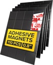 Hyper-Sticky Magnets with Adhesive Backing - 110pcs 0.8x0.08 Strong Magnetic Squares for Whiteboard Fridge - Science Education Magnets - Easy-to-Cut Stickers - Teacher Must Have - Teacher Supplies