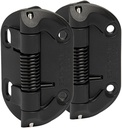 Safetech Hardware Self Closing Gate Hinges | Self-Aligning Spring Hinges | Fixed Tension | Pool Safety Hinge | Square Post, Aluminum & Vinyl/PVC Gates | Swing Close 35 lb SHF-90L – Black