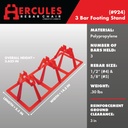 Hercules 3-Bar Rebar Chair for Concrete Footings (15 Count) - Triple Bar Capacity for #4 and #5 Rebar