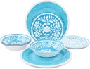 Elama Telly 12 Piece Melamine Dinnerware Set