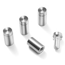 Standoff Screws for Wall Mount Acrylic Picture Frame Hardware 1/2" x 1" Aluminum Silver Finish Nails for Acrylic Glass Sign Holder 8 Pcs