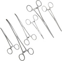 SURGICAL ONLINE Ultimate Hemostat Set, 6 Piece Ideal for Hobby Tools, Electronics, Fishing and Taxidermy (8", 6.25" and 5")