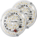 2-Pack 3.93-inch Fan Light Replacement Module, Ceiling Light Modification kit, Ceiling Light dimmable LED Replacement Panel 18W 3000K 4000K 5000K 1800LM 120V CRI90 dimmable (2, HM-1F10020-3)