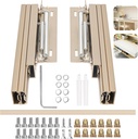 68 lbs Load Capacity Cabinet Drawer Conversion Extension Table Mechanism - Hidden Dining Table Extension Table Top - Push Lift Slide Hardware Kit - Add 14.6 Inches to a Dining Table or Desk