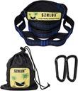 SZHLUX Hammock Straps for Trees - Set of Two 10ft Long, with 38 Loops & 2 Carabiners| Essential Hammock Accessories