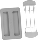 1set Toaster Protector Cover for Kitchen Appliance Dust Cover for Bread Machine Toaster and Sandwich Maker Compact Design Grey Efficient and Practical Kitchen Accessory