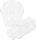 OUNONA Heat-Resistant Glass Teapot Lid 3-Piece Tea Warmer Set for Home Use Multi-Function Tea Heating Bottle for Sake and Wine